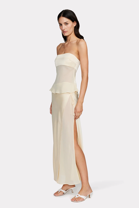 Lunara - Transparentes, trägerloses Kleid